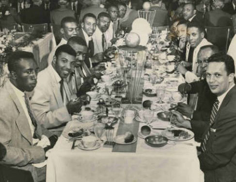 Crispus Attucks High School Basketball Team Celebration Dinner Photograph