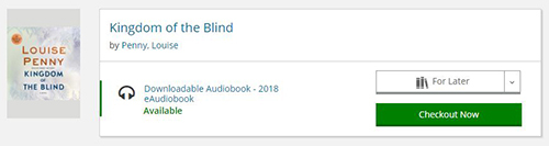 Kingdom of the Blind Audiobook Catalog Screenshot